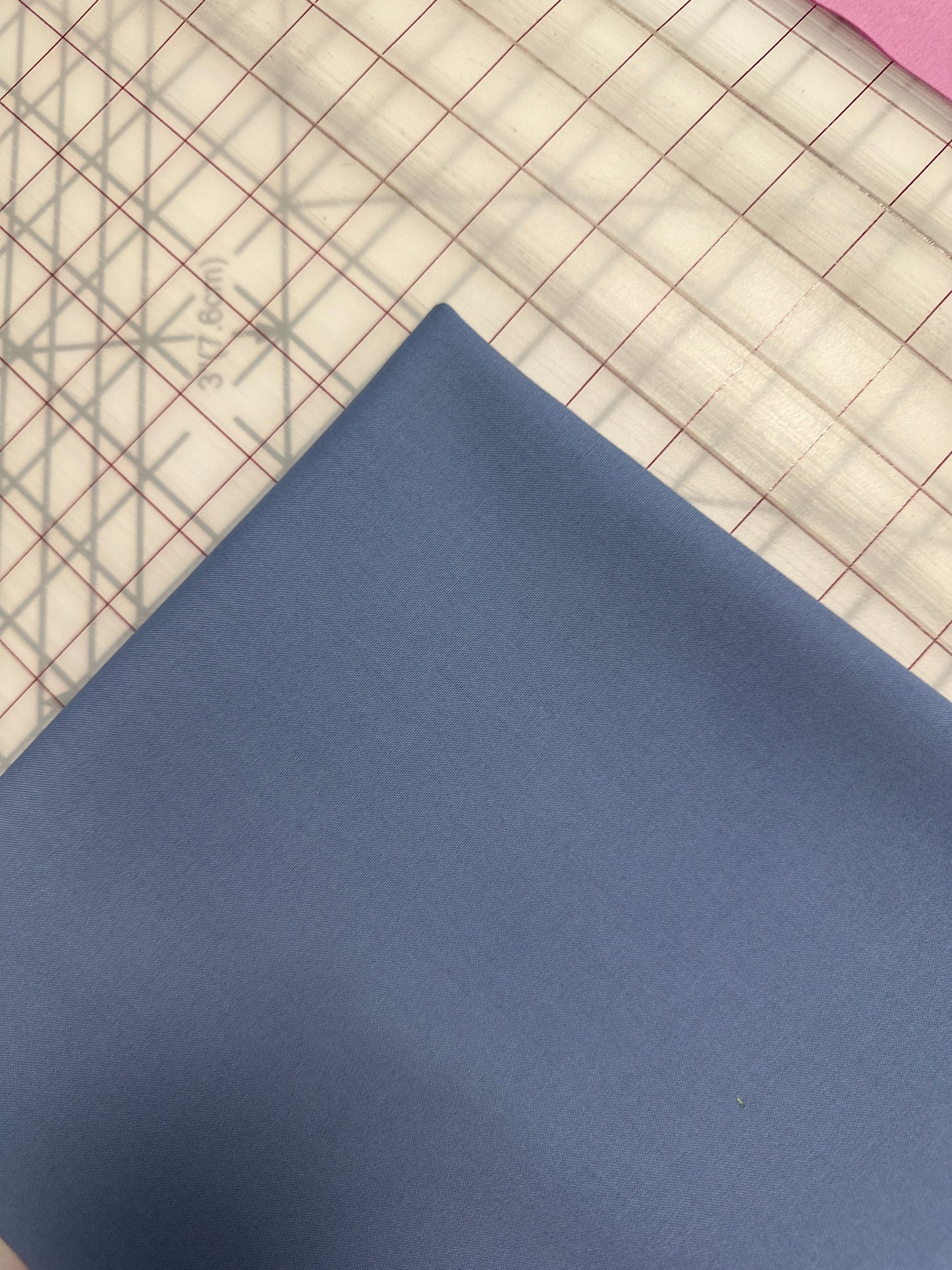 Last cut from bolt - Approx 30" x width of fabric - Kona - Dresden Blue Solid