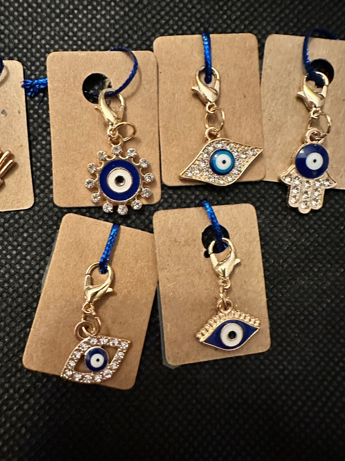 Stitch Markers - Enamel Evil Eye Charms