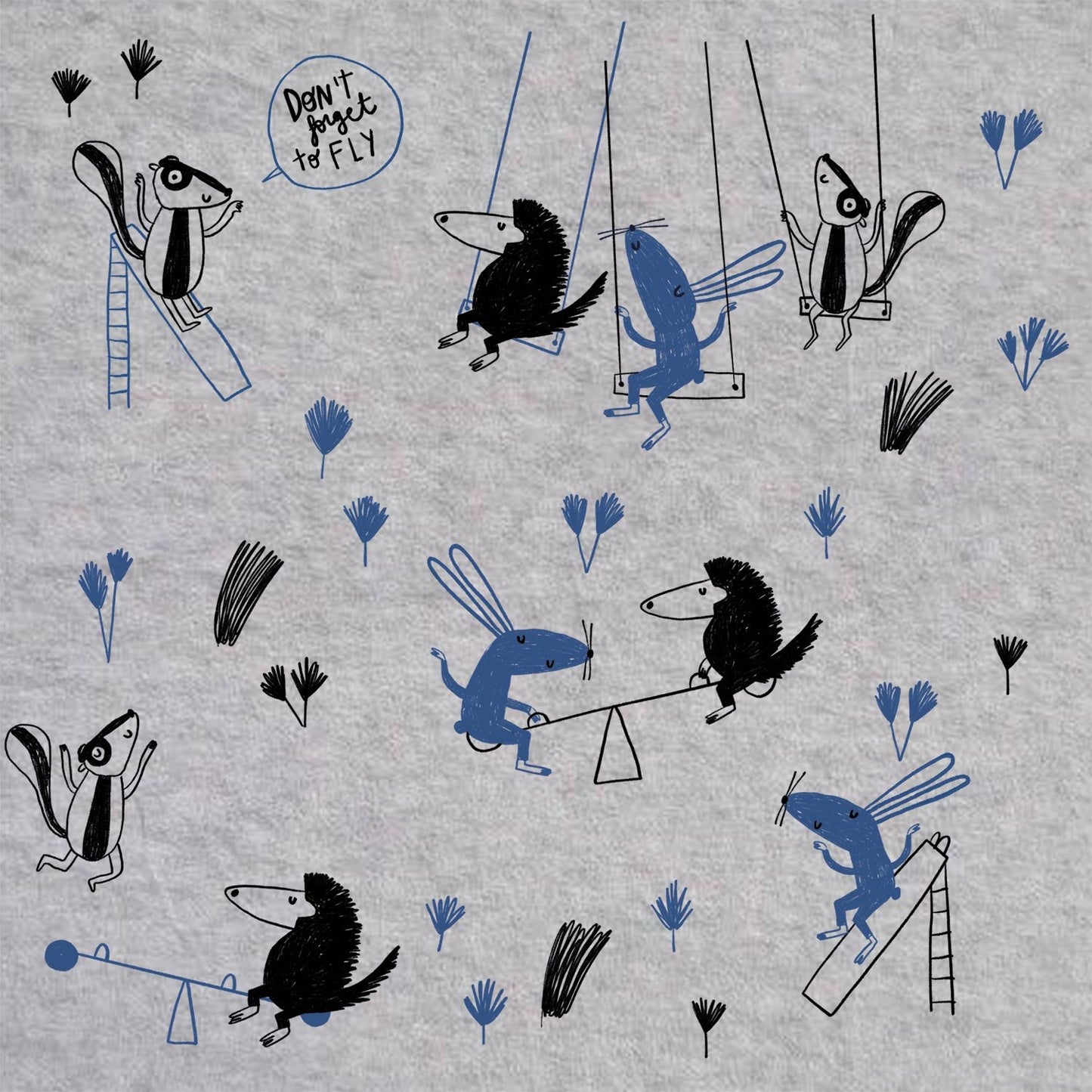 Tricot - Katia Fabrics -N’oubliez pas de jouer - Jersey Melange - Prix au demi-mètre