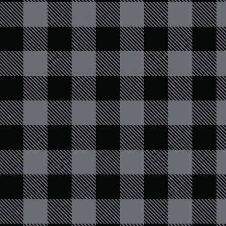 Flannel - Buffalo Plaid Flannel - Charcoal