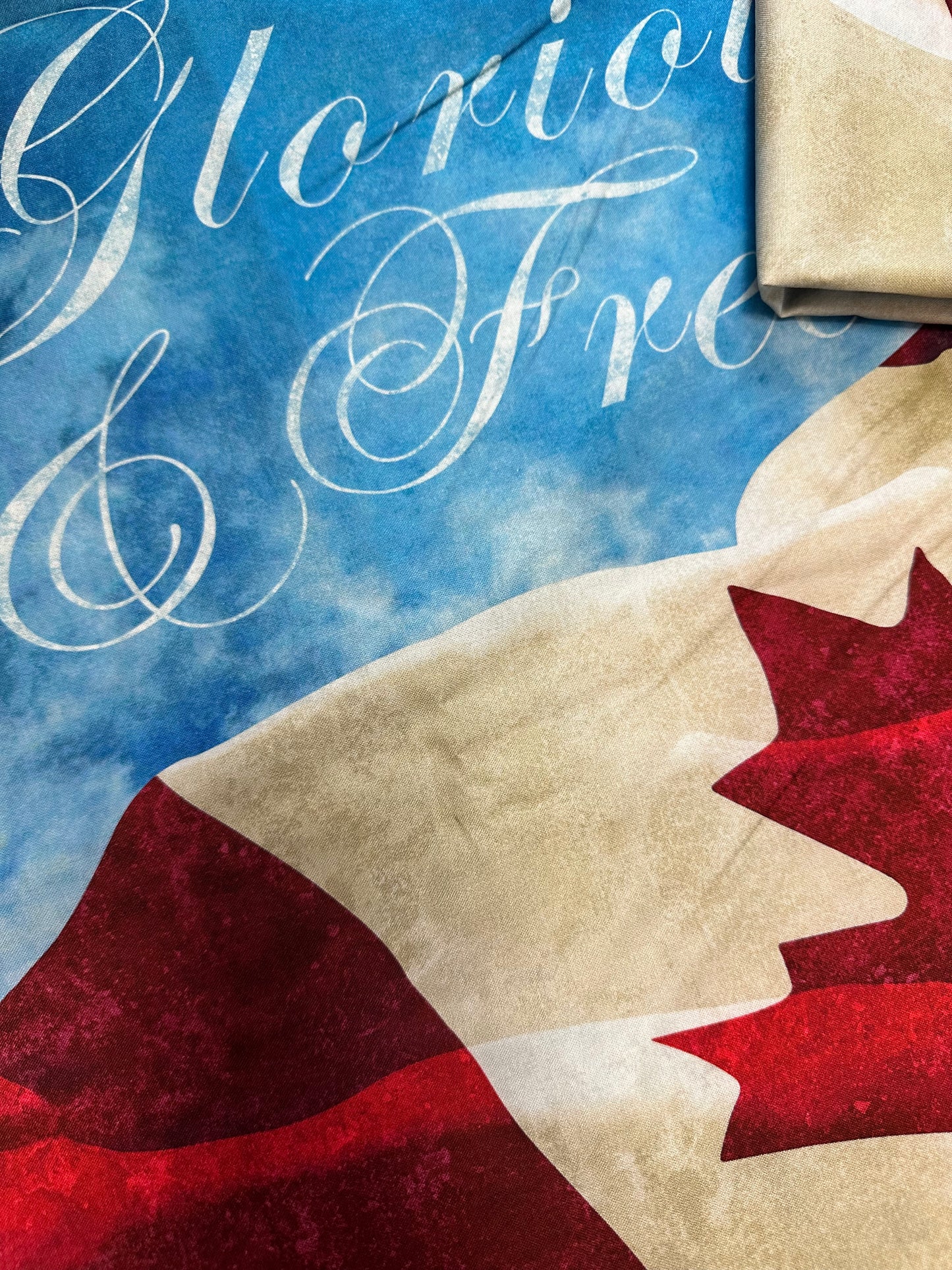 Panel - Northcott Fabrics - Oh Canada - RCMP and Canadian Flag