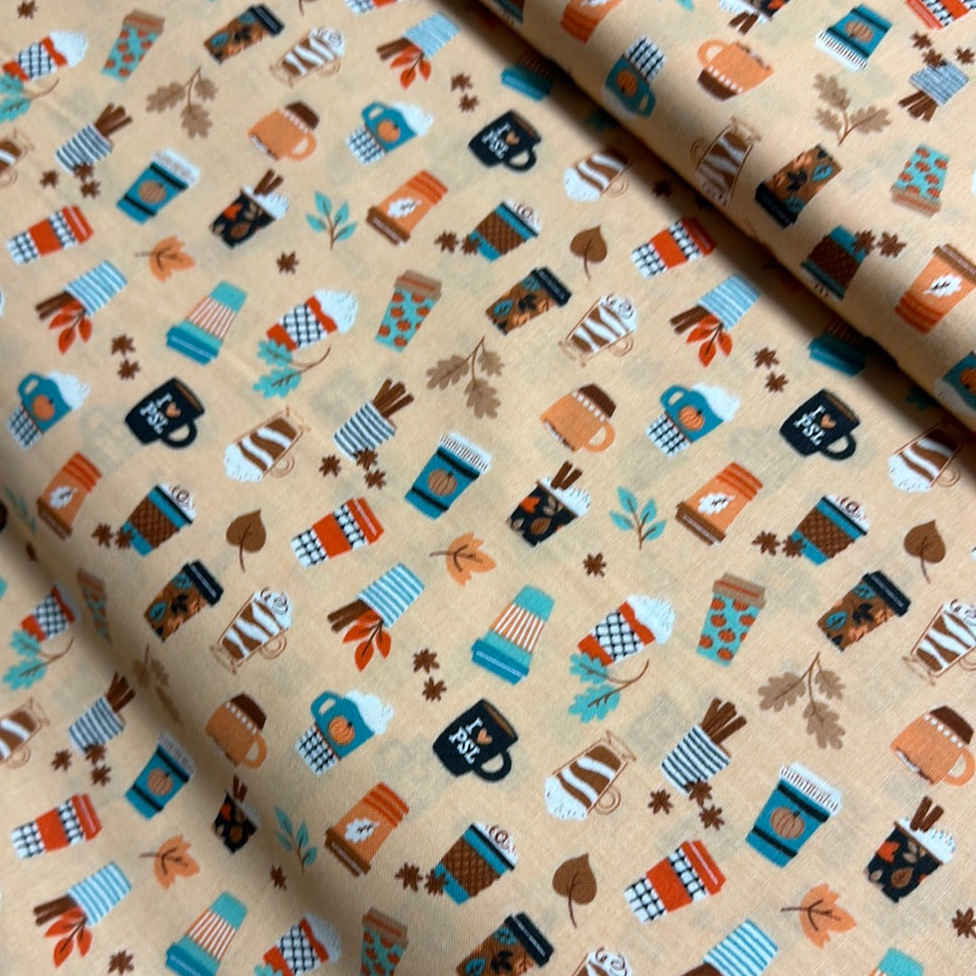 Camelot - Elizabeth Silver's I Love PSL Collection - I Heart PSL - Cotton - Peach