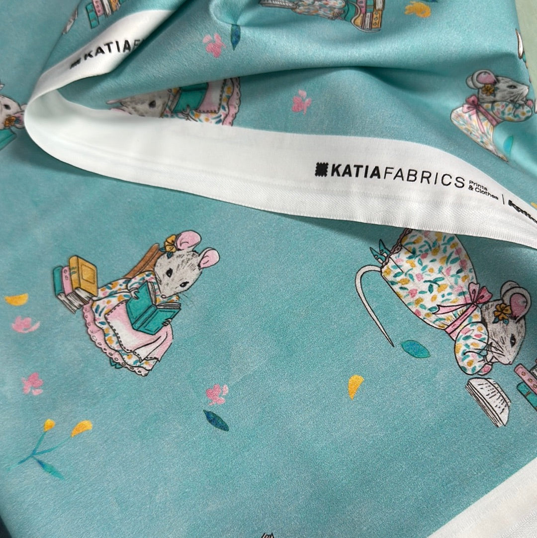 Katia Fabrics - Little Mouse Reading