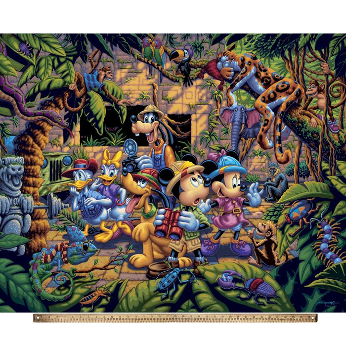 Disney Panel - Disney Exploring the Jungle - Panel 36" x 43.5” wide