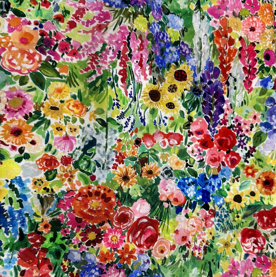 Last cut from bolt - 18.5" x width of fabric - Dear Stella - Summer Garden - Multi - Chasing the Sun