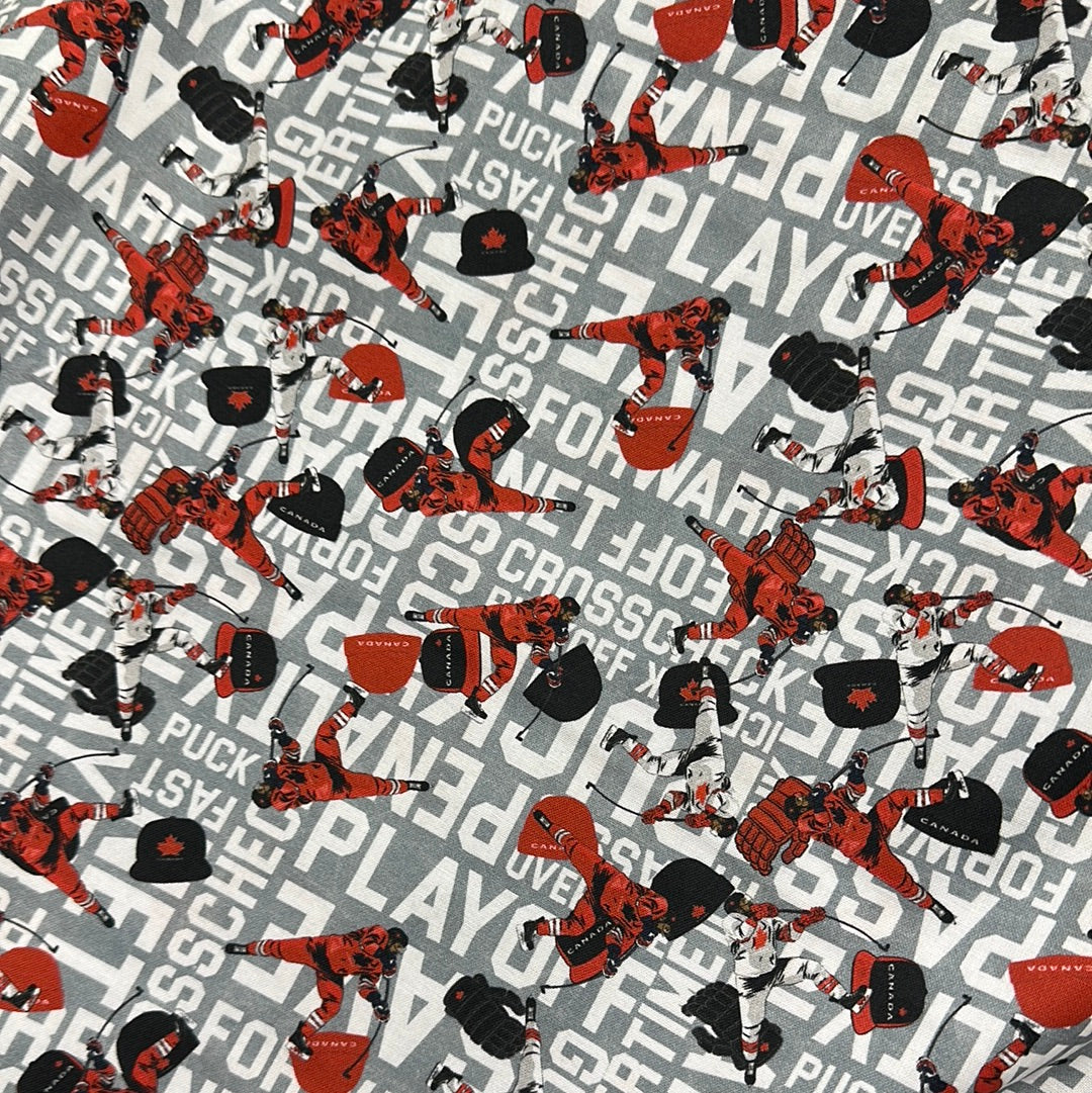 Hockey Flannel - Flanelle de match du Canada - Pour JN Harper par Robert Kaufman