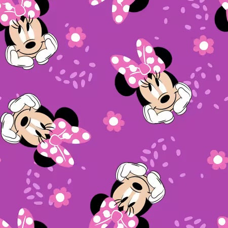 Minnie - sweet dot - Fleece - priced per full metre