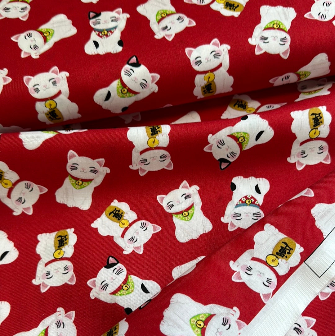 Lucky Cat - Red - Freckle & Lollie Collection
