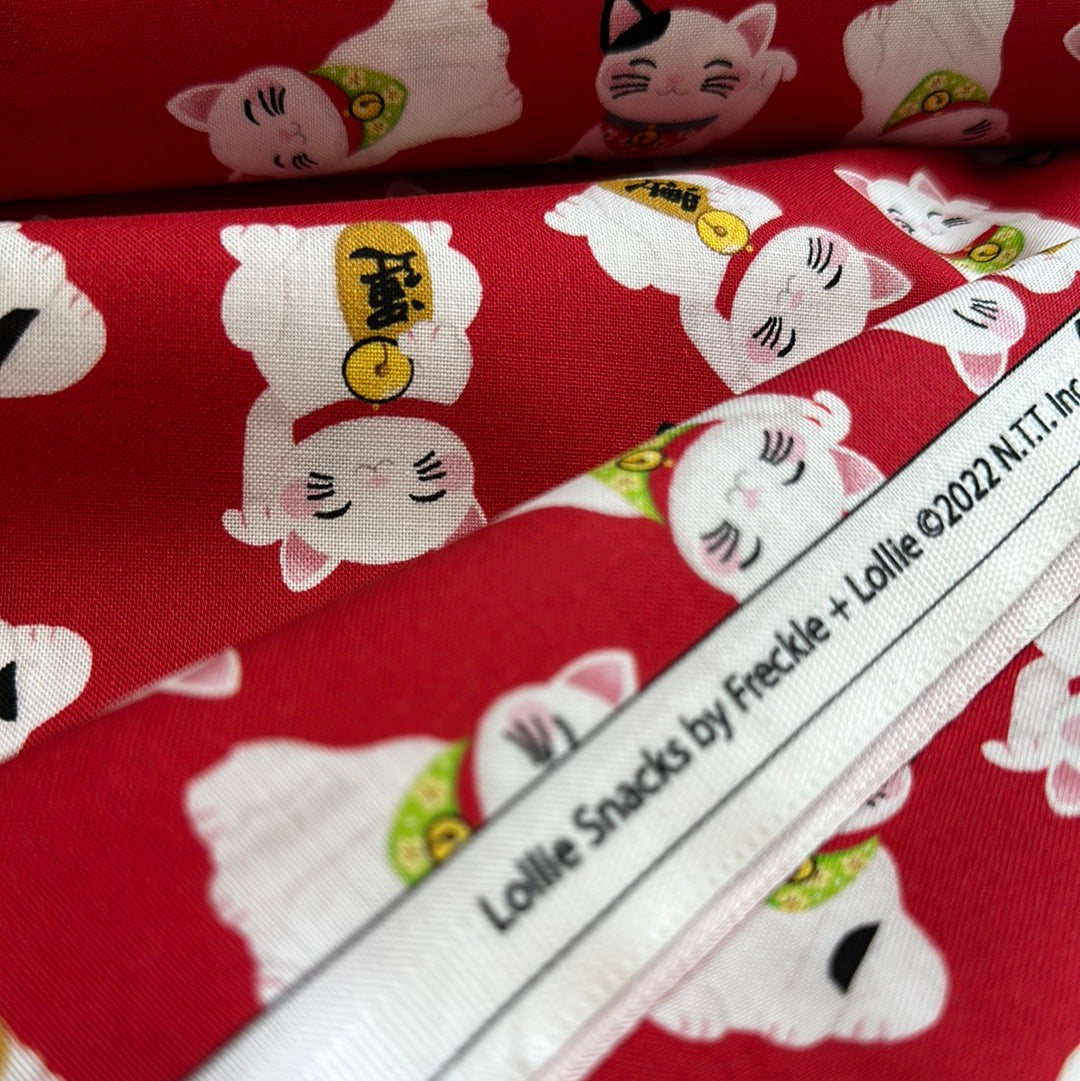 Lucky Cat - Red - Freckle & Lollie Collection