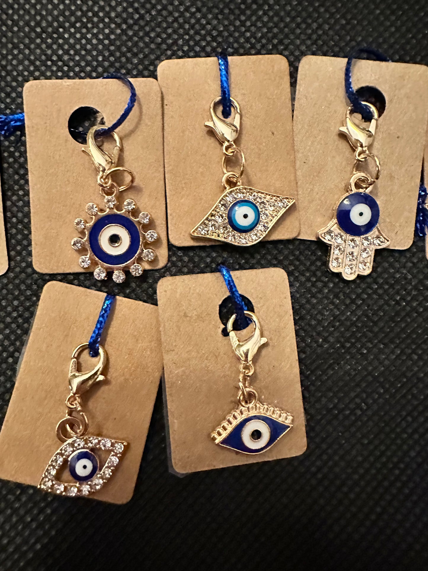 Stitch Markers - Enamel Evil Eye Charms