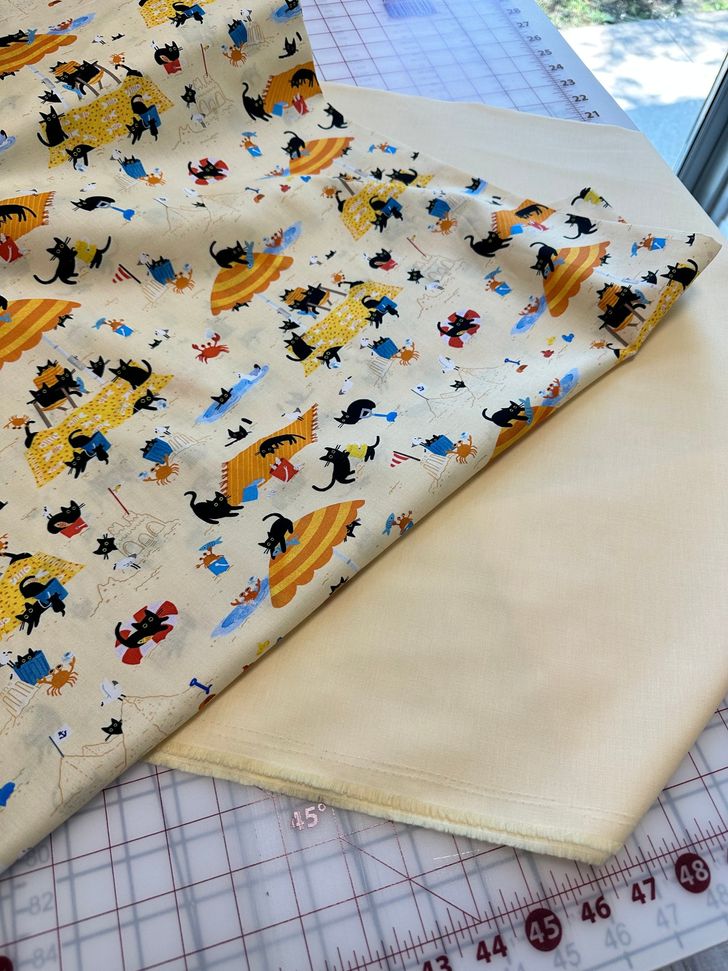 Last 31.5” x width of fabric - Dear Stella - Sandy Paws - Multi - from the Sandy Paws Collection by Leezaworks for Dear Stella