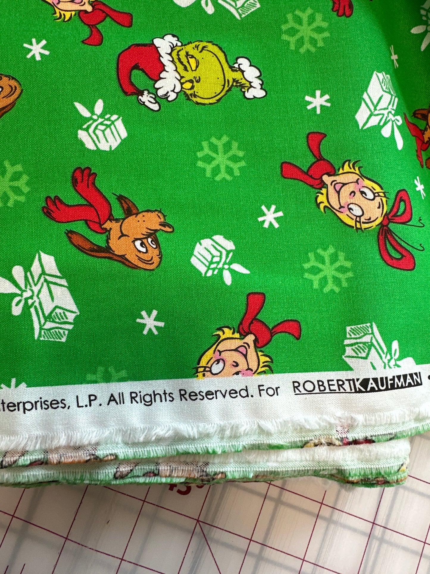 Rare - Robert Kaufman - Dr. Seuss - Christmas - How the Grinch Stole Christmas - Green Gifts