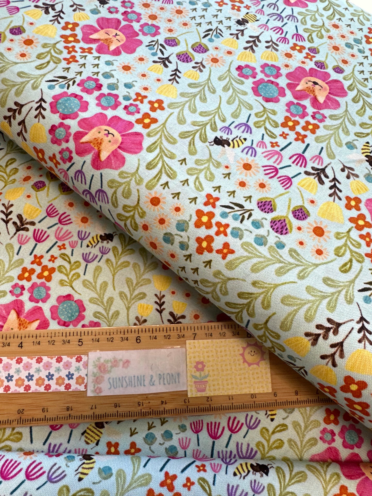 Dear Stella - Curious Garden by Pammie Jane Collection - Multi Kitty Floral