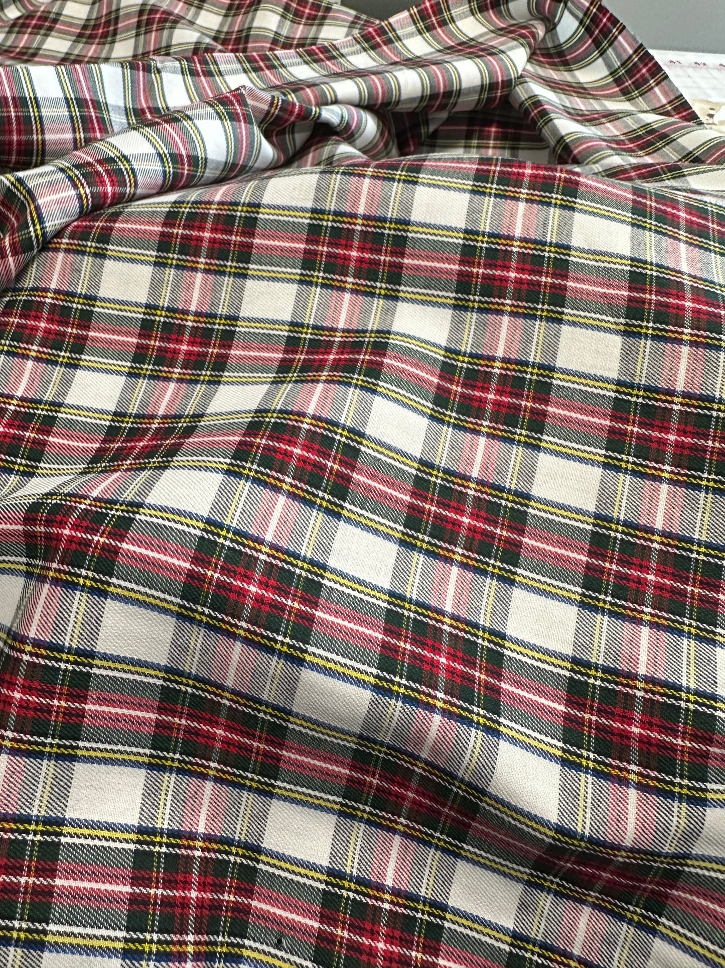 House of Wales Plaid Collection by Robert Kaufman - Ivory