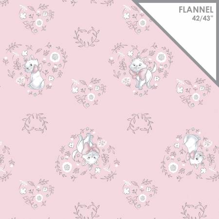 Flannel - Disney - Sentimental - Sweet Marie The Aristocats - Pink