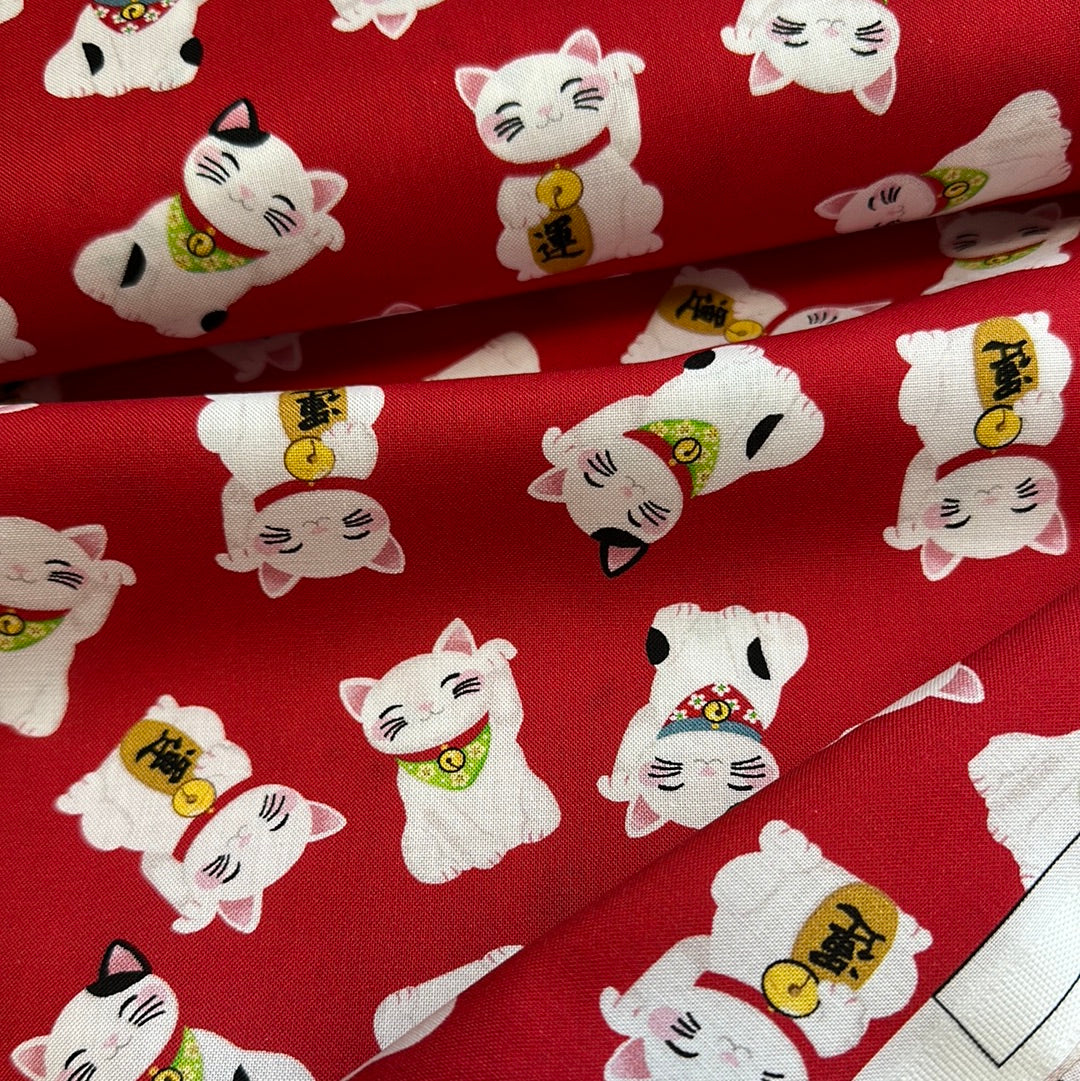 Lucky Cat - Red - Freckle & Lollie Collection