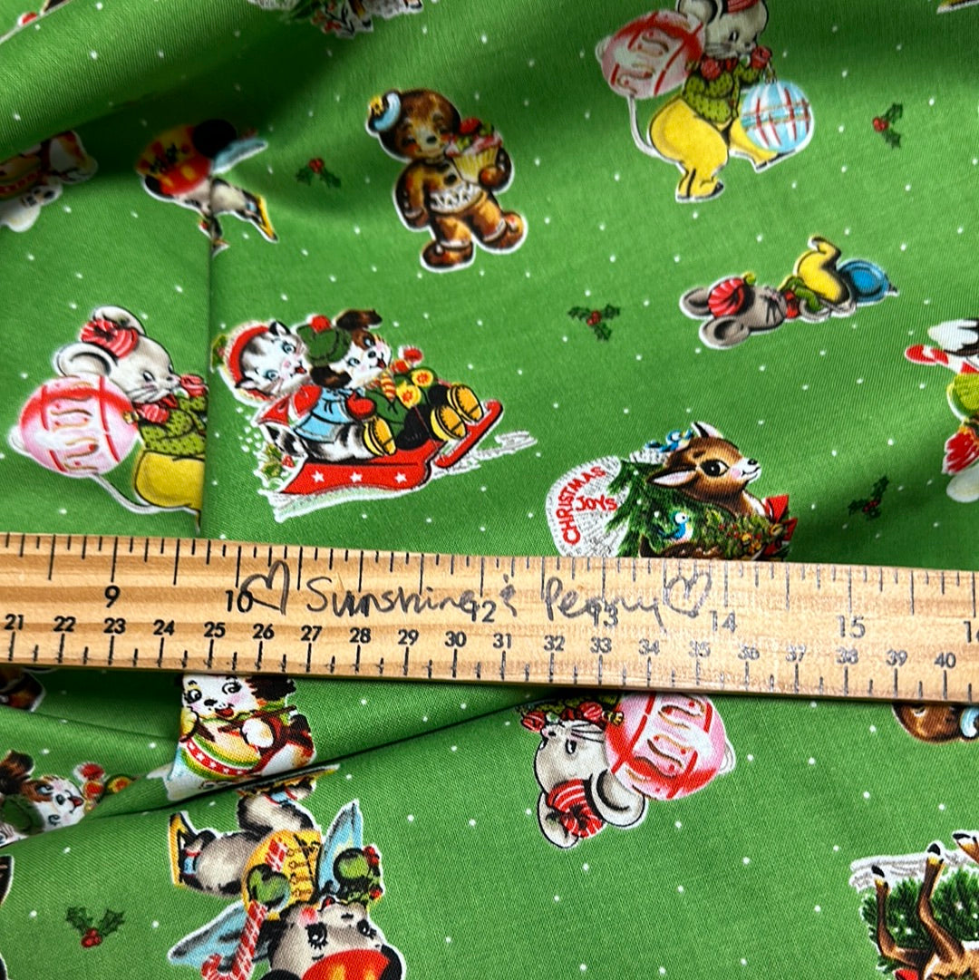 Christmas Joy - Main Green - Cottage Mama Christmas Joy Collection for Riley Blake