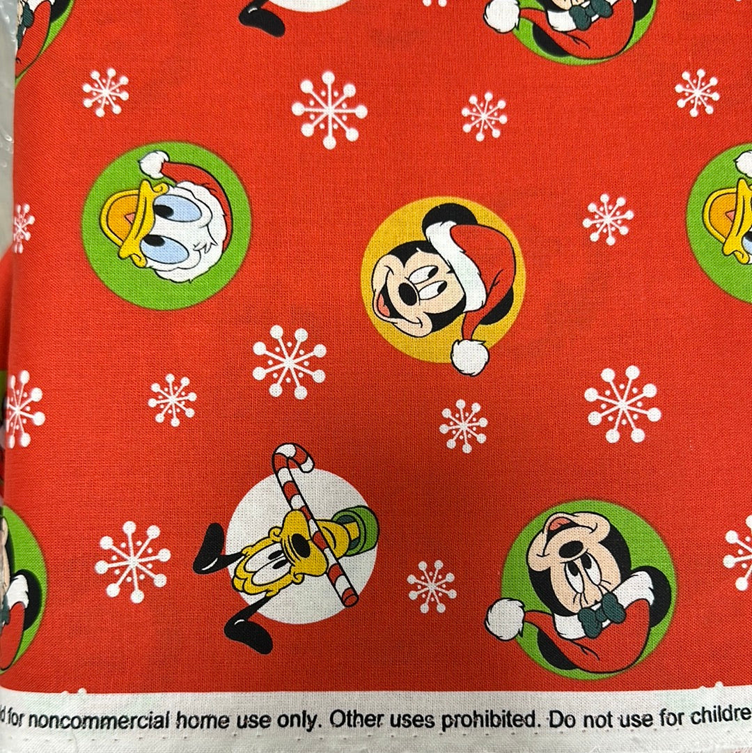 Disney - Mickey & Friends Christmas Badges - Red