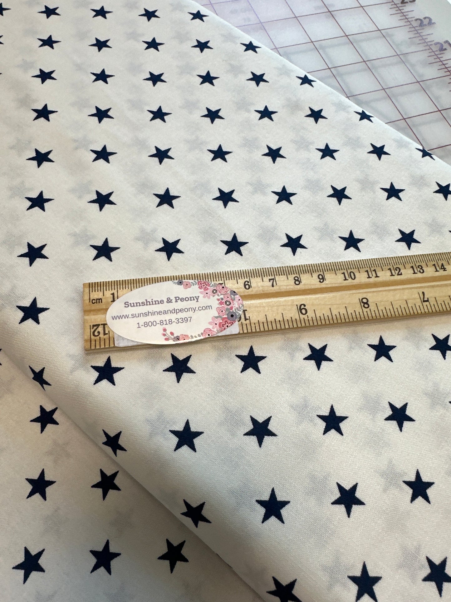 Robert Kaufman - Sevenberry Classiques - Stars on White - Midnight