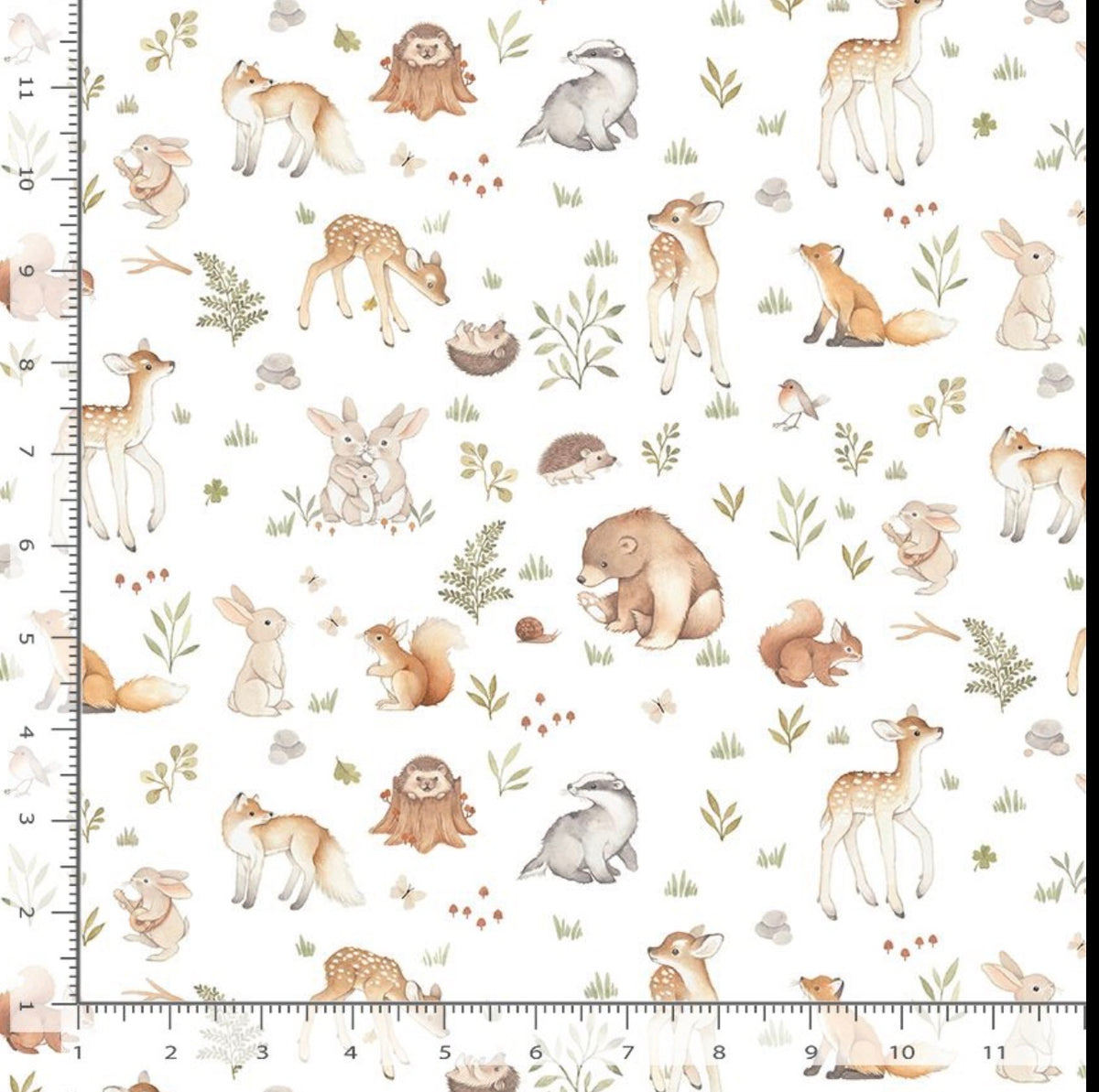 Dear Stella - ABC's of Love - Enchanted Forest - White - New for 2026 - Sold by the half metre