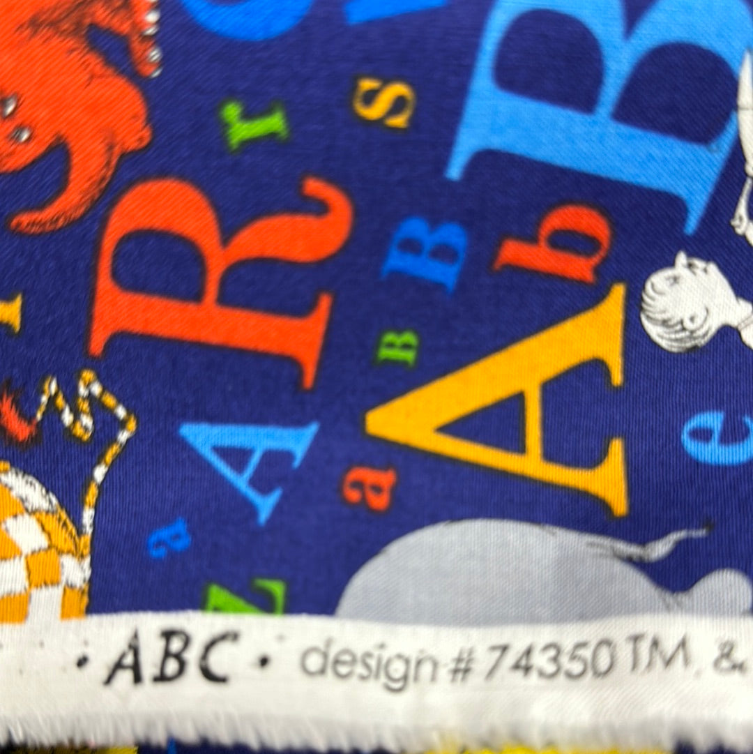Dr. Seuss - ABC & 123 - Navy - by Robert Kaufman