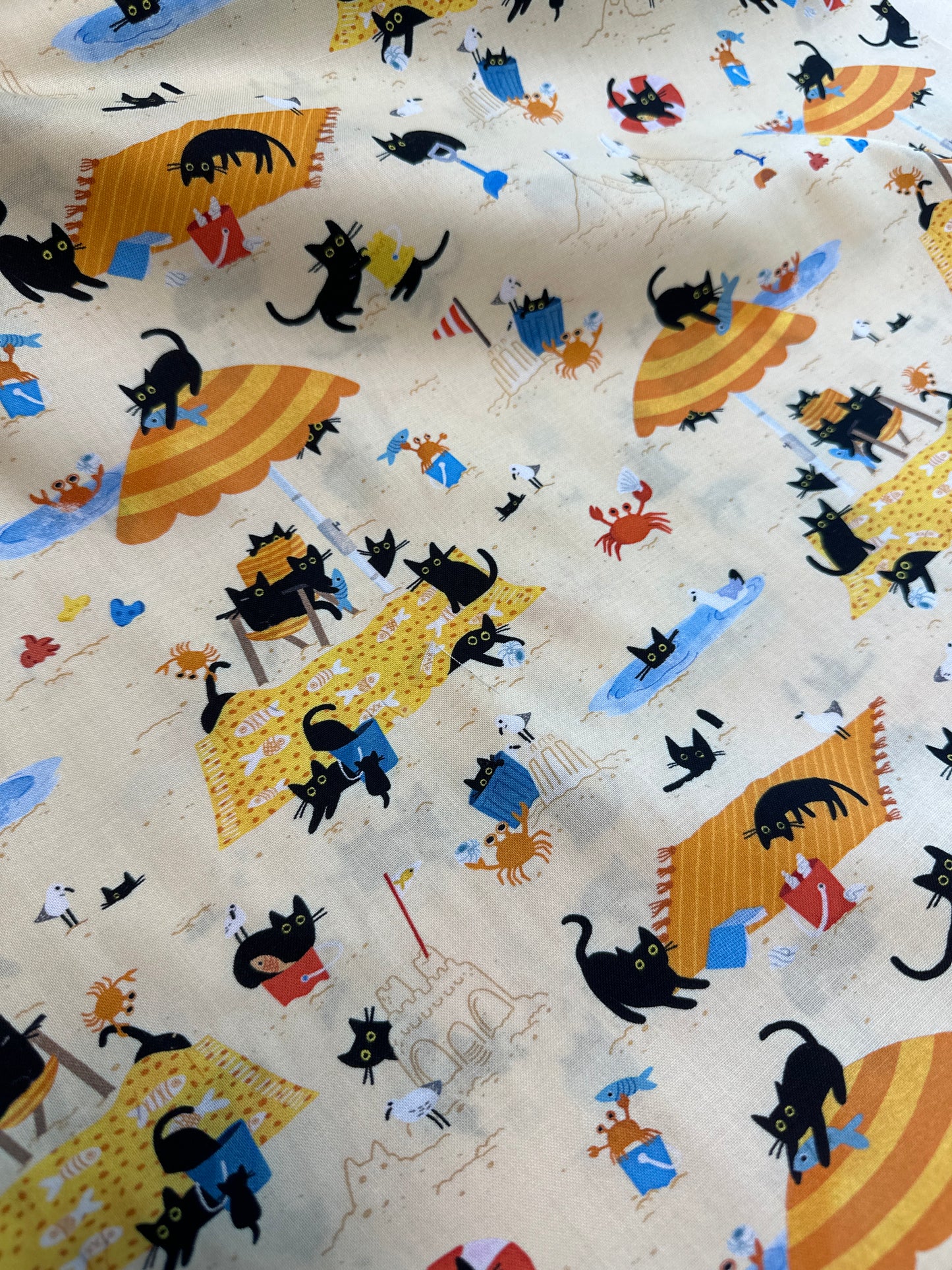 Last 31.5” x width of fabric - Dear Stella - Sandy Paws - Multi - from the Sandy Paws Collection by Leezaworks for Dear Stella