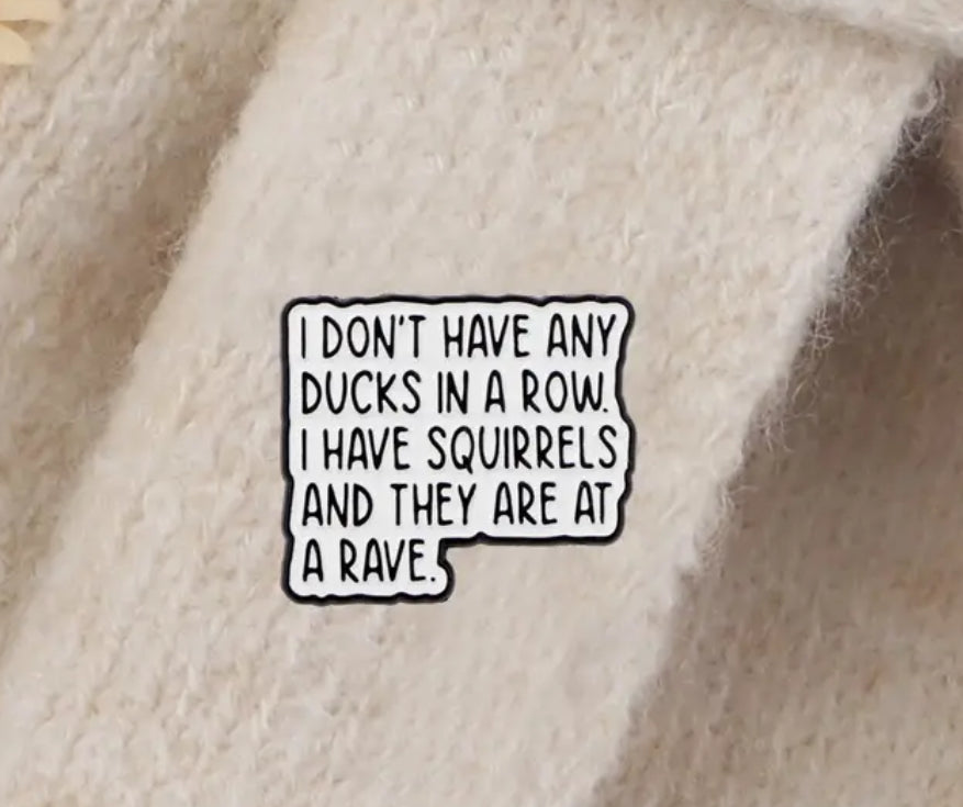 Enamel Pin - Ducks in a Row