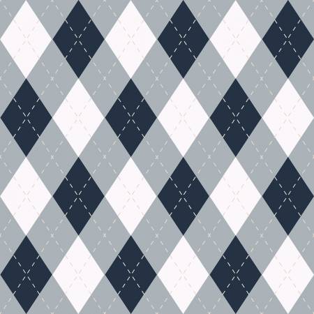 Riley Blake - Golf Days by Tara Reed Collection - Argyle Gray - Only 2 Pre Cut Fat Quarters available