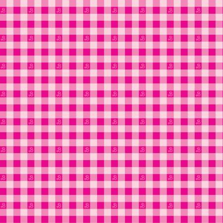 Riley Blake Barbie World Collection - Barbie Gingham - Hot Pink - Priced per Full Yard 36" x width of fabric