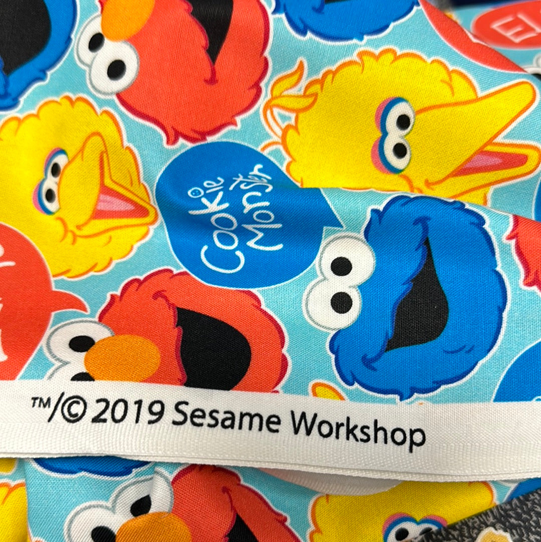 Sesame Street Heads Big Bird, Elmo, Cookie Monster Aqua