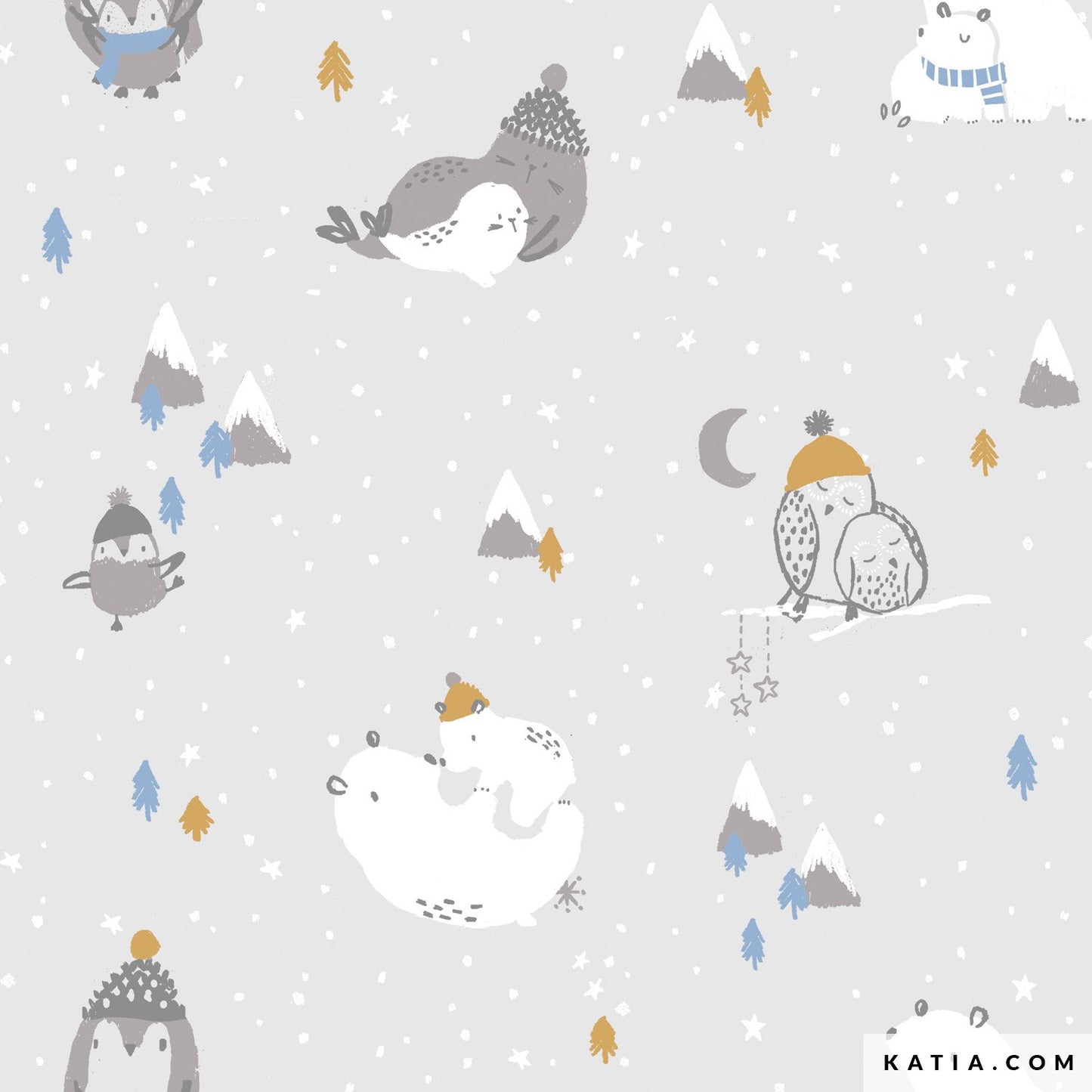 Tricot - Katia Fabrics - Arctic Hugs - Jersey - vendu au demi-mètre