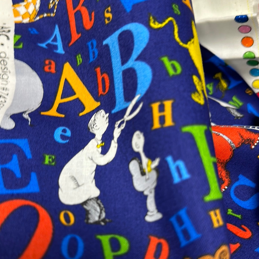 Dr. Seuss - ABC & 123 - Navy - by Robert Kaufman