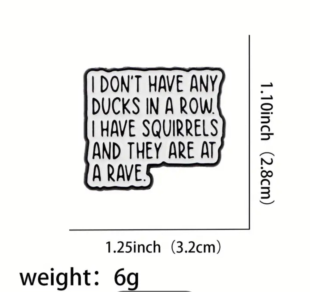 Enamel Pin - Ducks in a Row