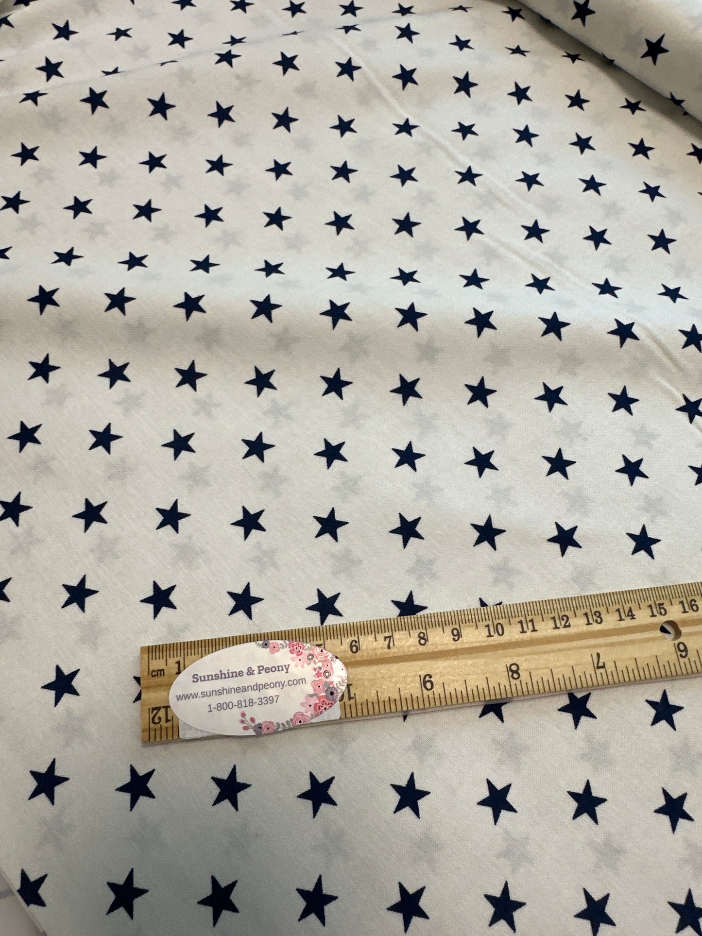 Robert Kaufman - Sevenberry Classiques - Stars on White - Midnight