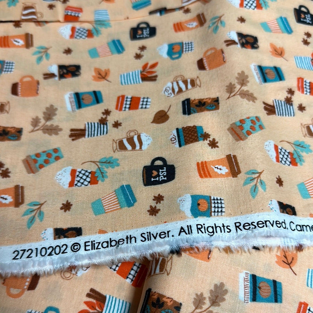 Camelot - Elizabeth Silver's I Love PSL Collection - I Heart PSL - Cotton - Peach