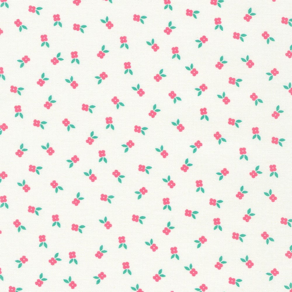 Robert Kaufman - Hints of Prints - Flowerhouse - Pink - Priced per Half Metre