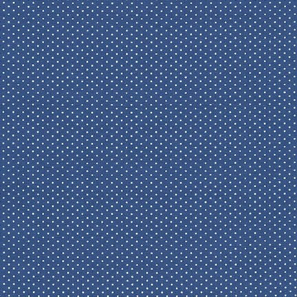 Robert Kaufman Fabrics - Sevenberry Petite Basics - Pindot - Denim (Blue)