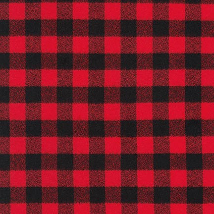 Premium Flannel - Mammoth Flannel - Robert Kaufman - Red  - Priced per half metre