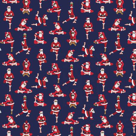 Dear Stella - NamaSanta by Dear Stella Collection - Om Om Om - Navy