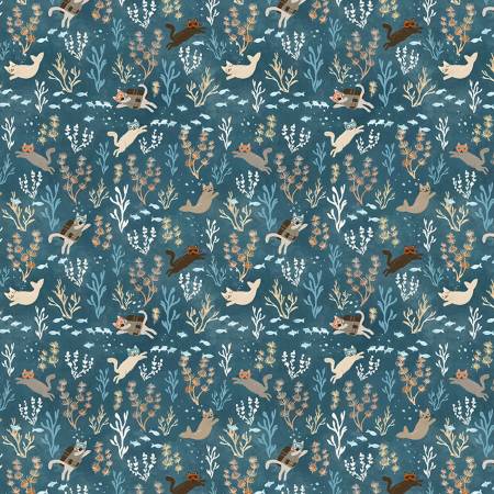 Dear Stella - La Mer Collection - Snorkel Cats - Multi