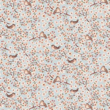 Dear Stella - Forest Dreams Birds on Cherry Blossom branches- Blossoming - Multi