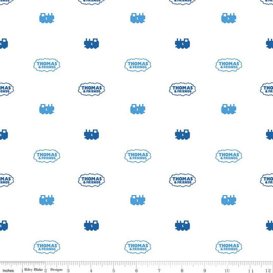 Thomas The Train by Riley Blake - Thomas & Friends - Silhouettes - White