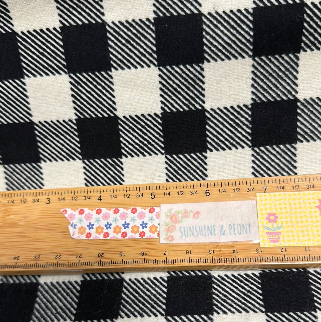 Flannel - Buffalo Plaid Flannel - Cream