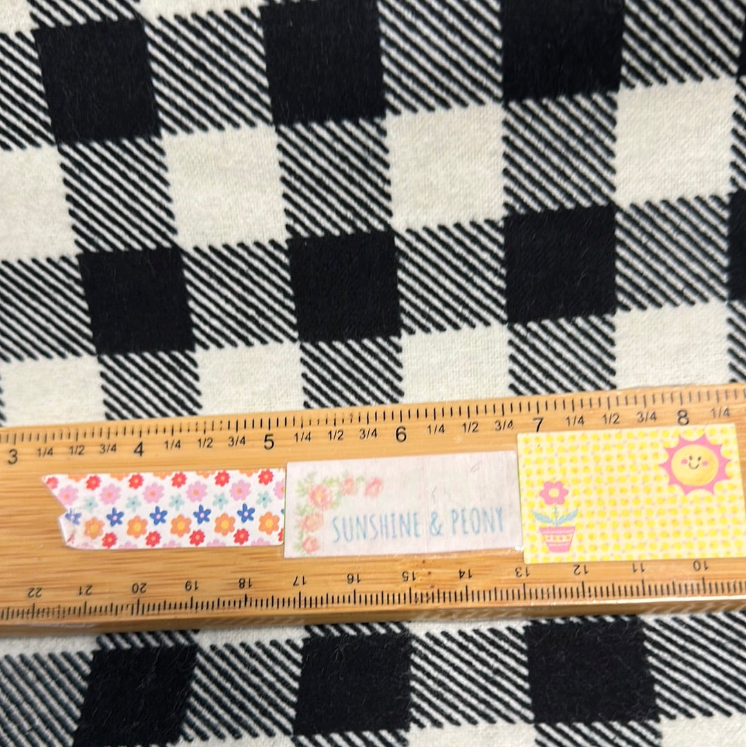 Flannel - Buffalo Plaid Flannel - Cream