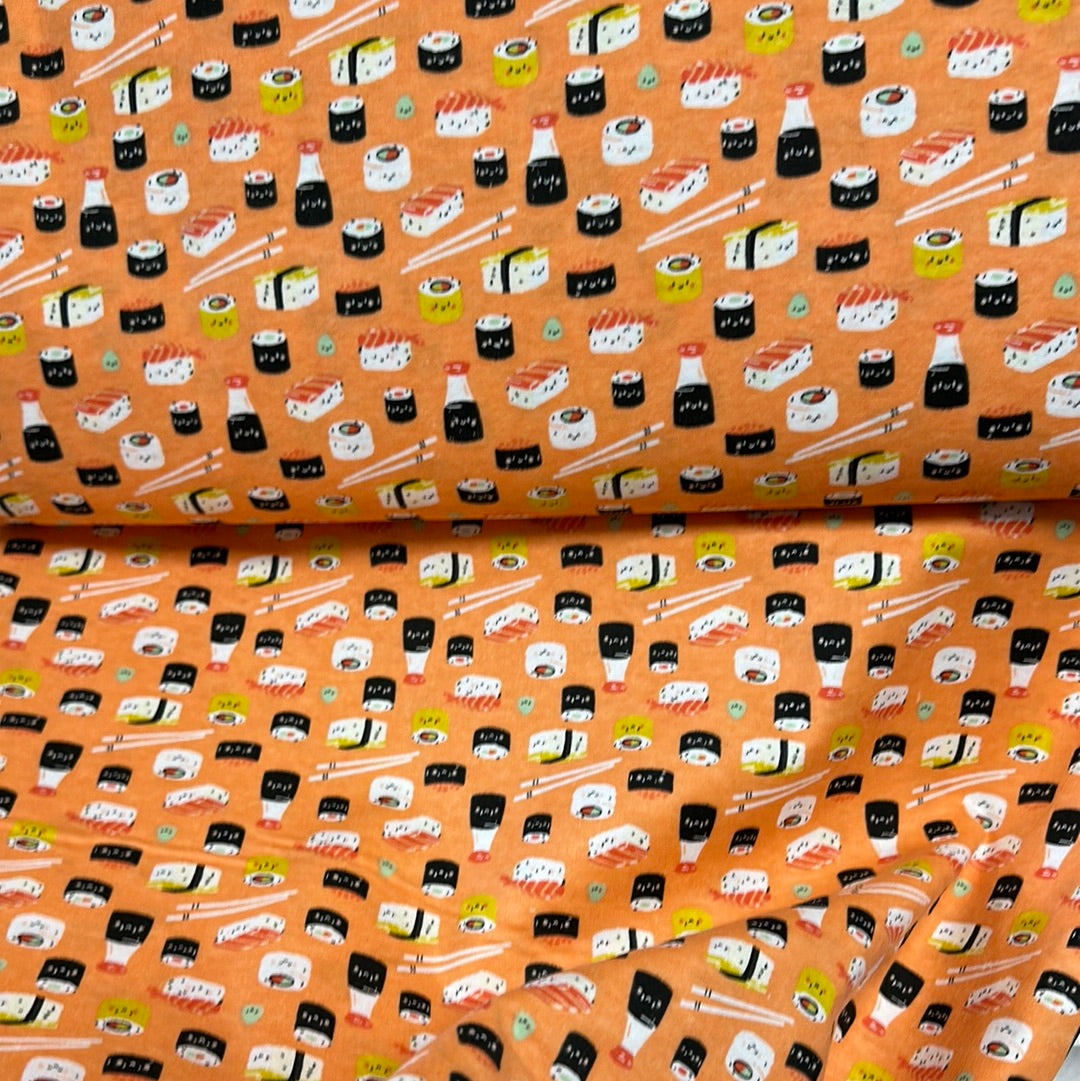 Flannel - Sushi- Mania - Coral