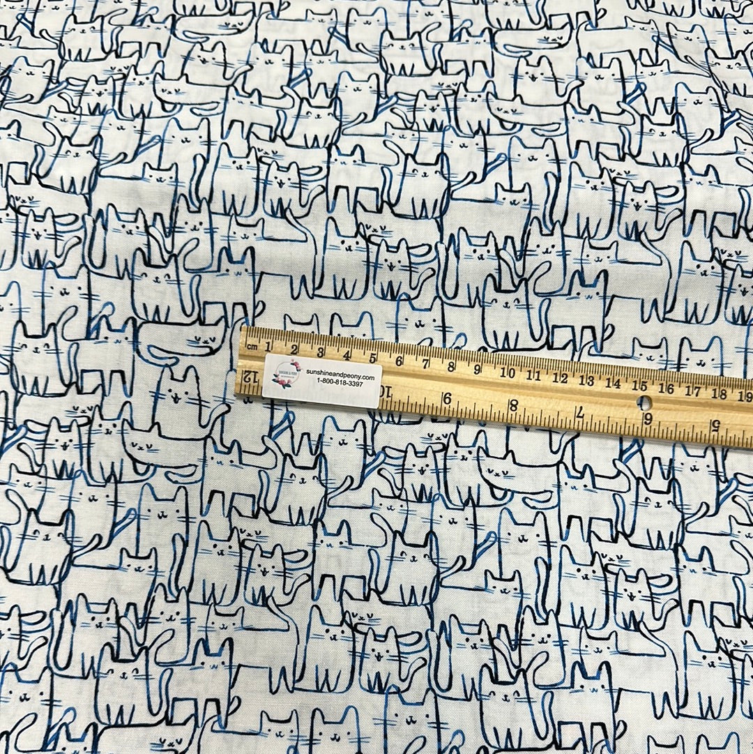 Back in stock!! - Dear Stella - Creative Cats - Wait a Meow Ment - White