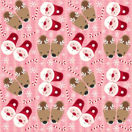 3 Wishes Fabric - Snow and Hot Cocoa - Slipper Buddies