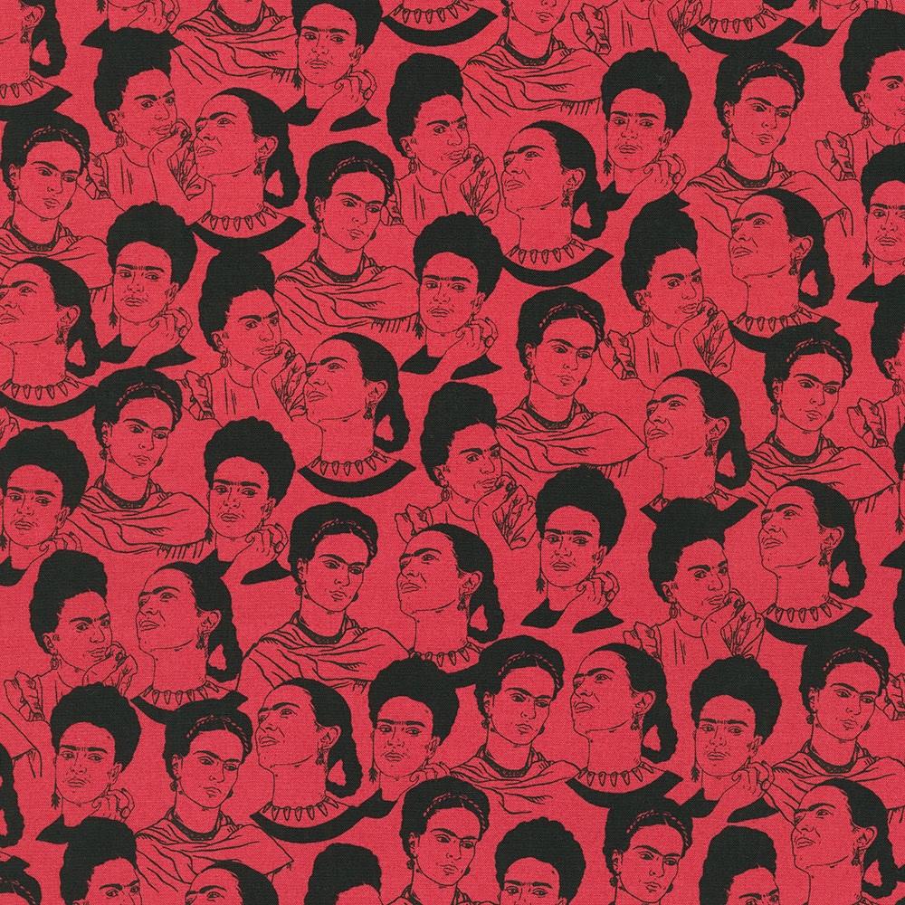 Frida Kahlo by Robert Kaufman - Frida on Red