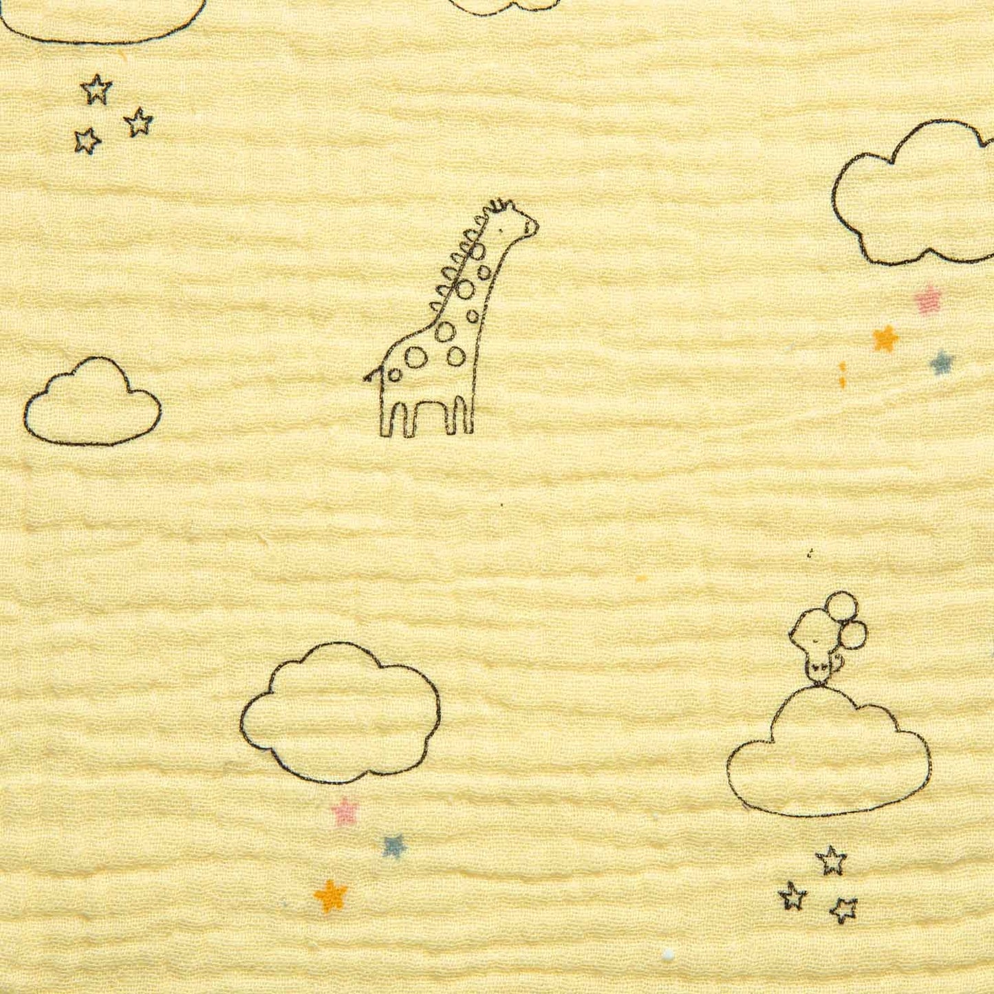 Dashwood Studio - Oiseaux nicheurs - Mélange lin et coton - Sarcelle et crème