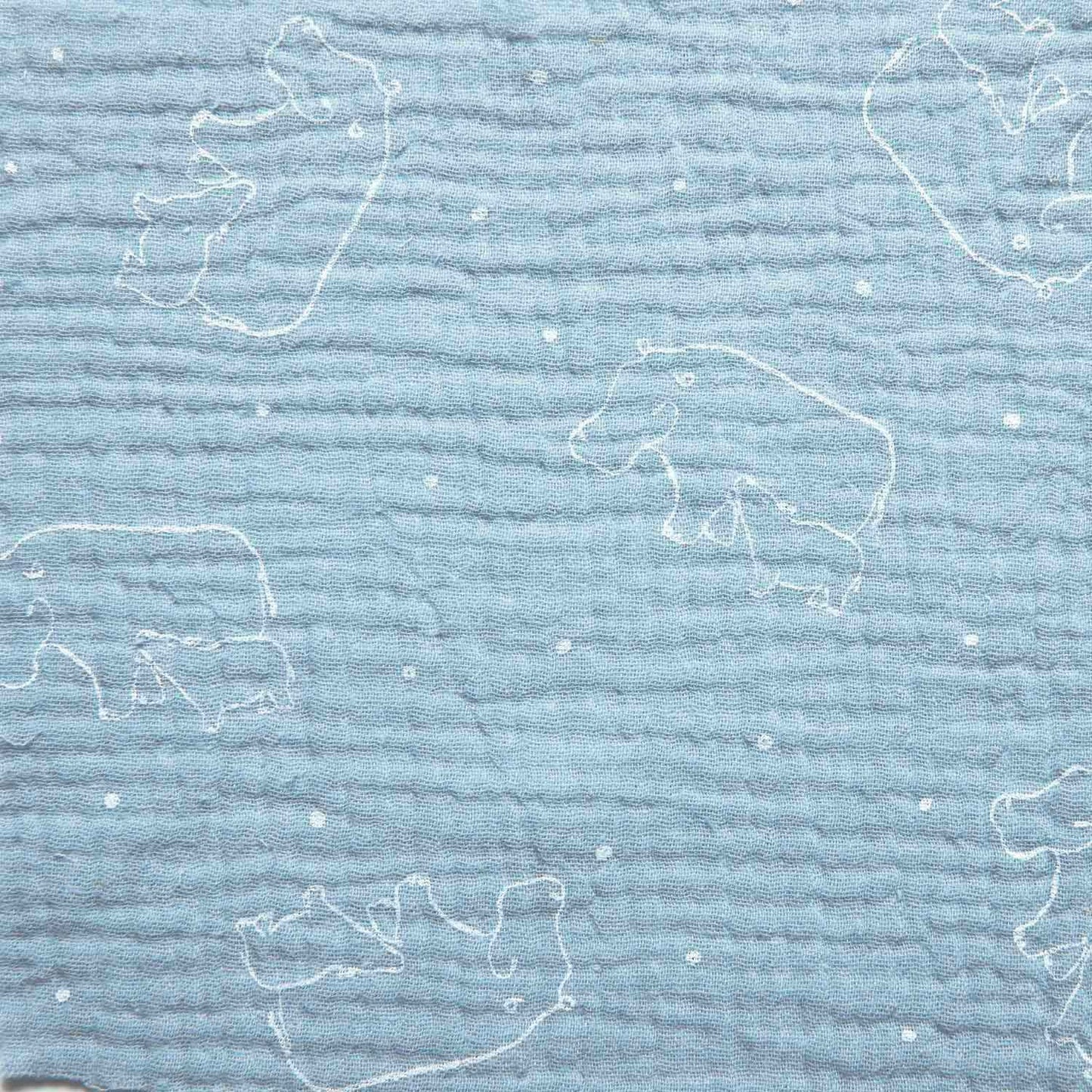 Dashwood Studio - Oiseaux nicheurs - Mélange lin et coton - Sarcelle et crème